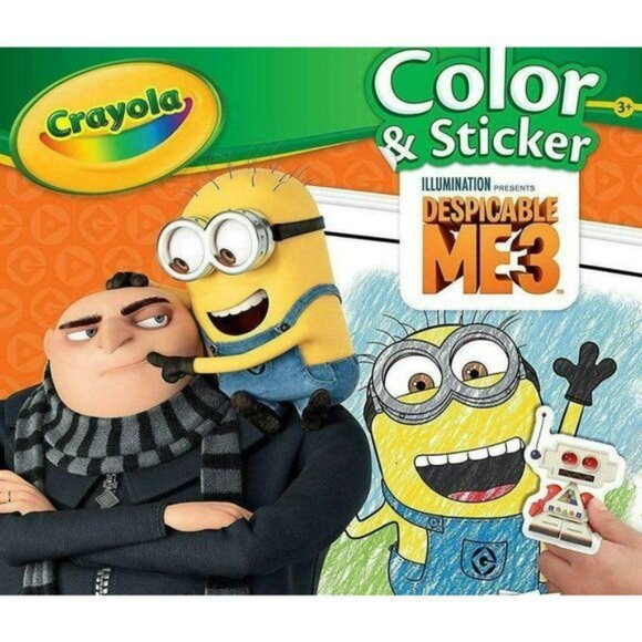 Crayola Despicable Me 3 Color & Sticker Book With 50+ Stickers 32 Page - Picture 4 of 5